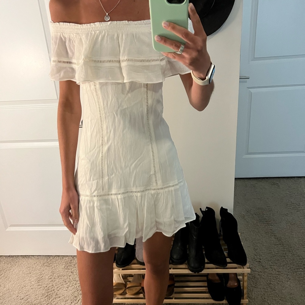 White off the shoulder dress
